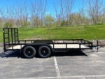 Quality Top Hat 83" x 18' Tandem Axle Heavy Duty Steel Utility Trailer - Image 2