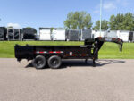 TOP HAT7X14 GOOSENECK DUMP TRAILER!