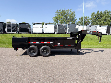 fhgddjh TOP HAT7X14 GOOSENECK DUMP TRAILER! - Image 1