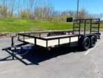 Quality Top Hat 83" x 18' Tandem Axle Heavy Duty Steel Utility Trailer